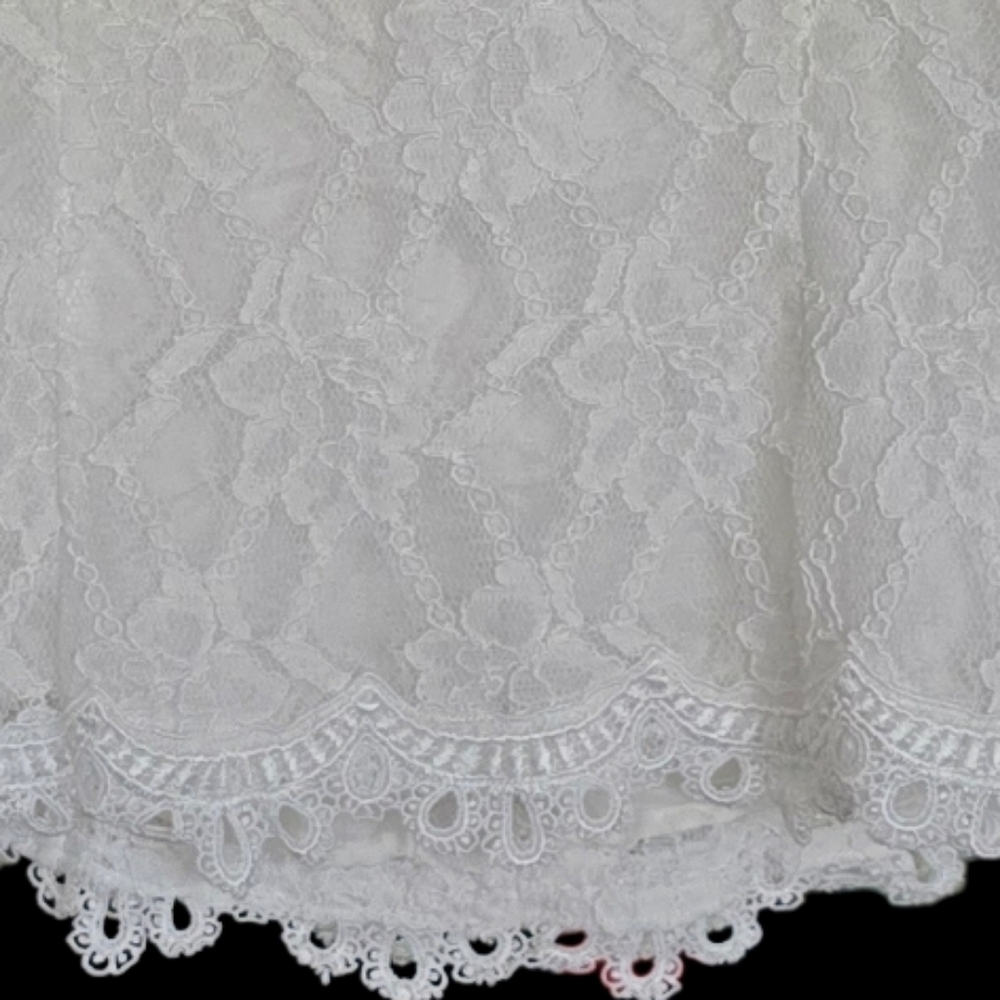 Patrick Christopher Chic White Lace Button-Up Blo… - image 8